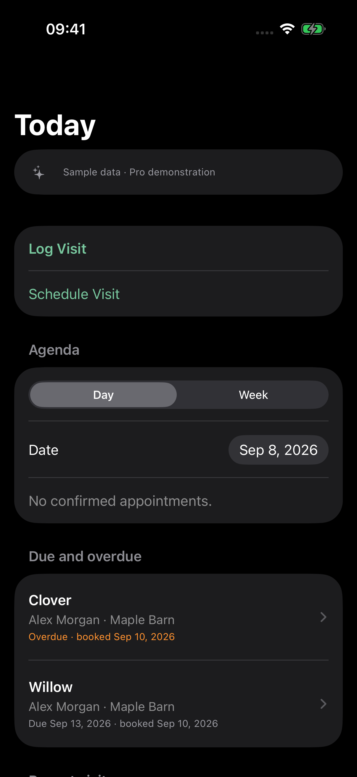 Farrier Logbook Pro Screenshot